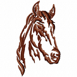 Horses Embroidery Design 3